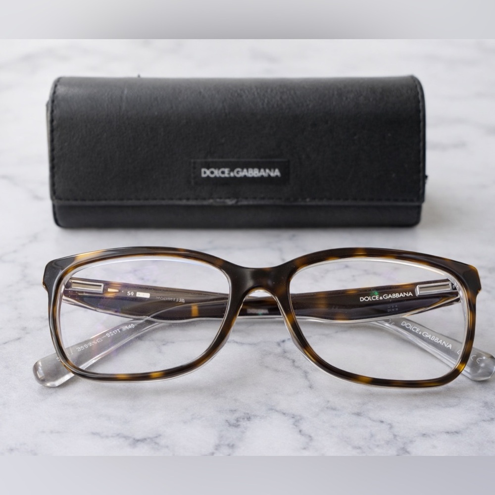 Dolce & Gabbana • Tortoiseshell Eyeglasses Frames DG2765 52-17-140 w/ Case